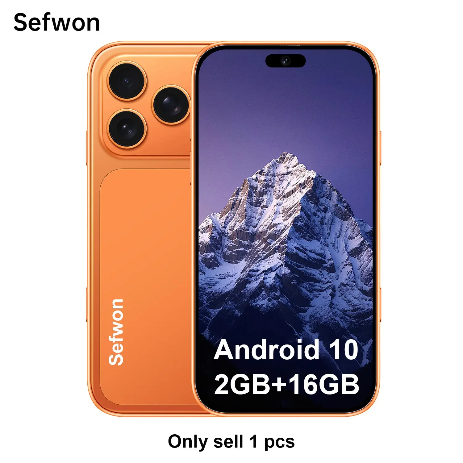 Sefwom 2026 Android Unlocked Smartphone, 3g Network, Android 10.0, 1750mah Battery, Dual Sim, 3.75-Inch Screen, Quad Core, 2gb+16GB Storage