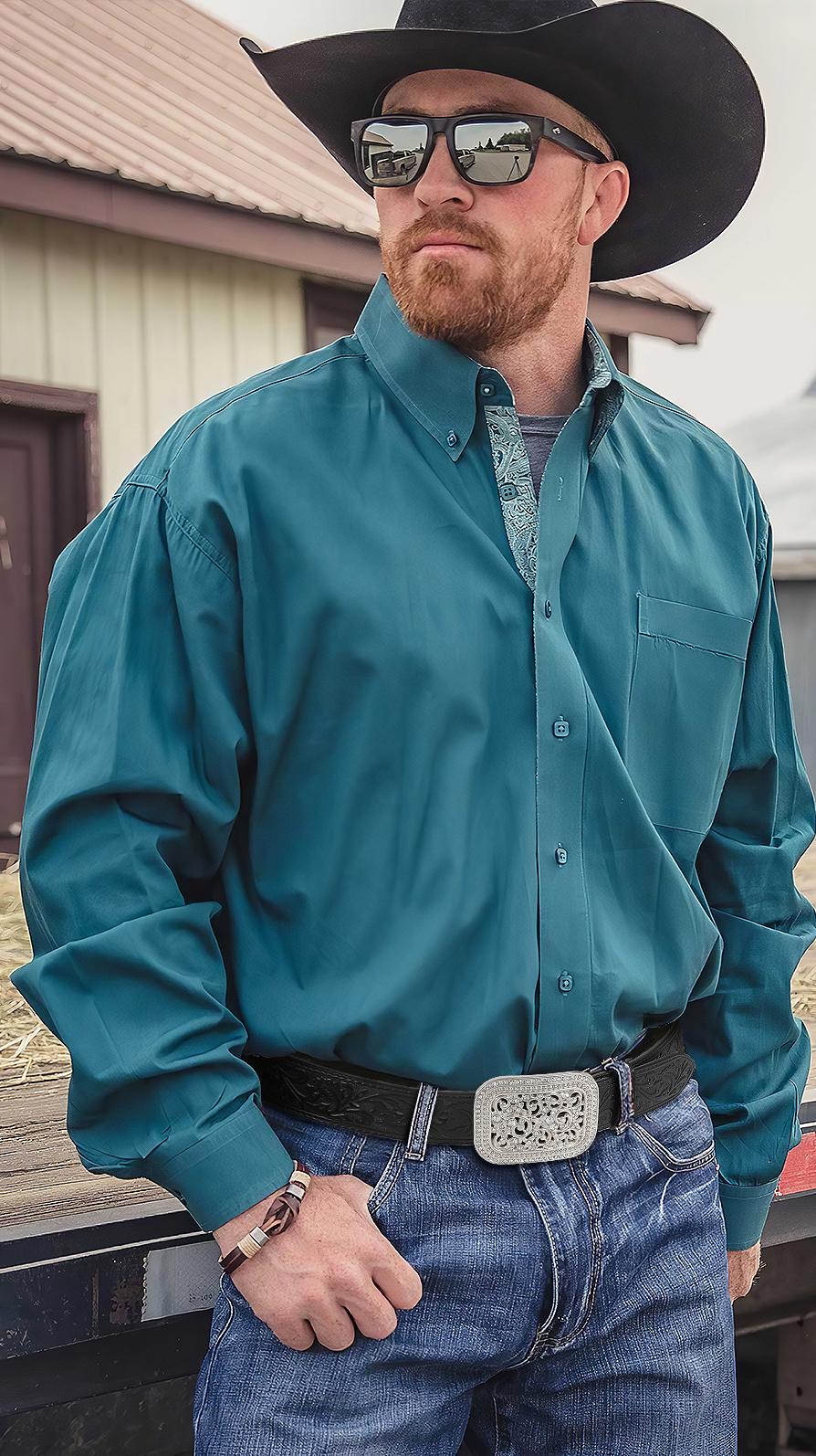 XZQTIVE Rugged Genuine Leather Western Belt for Men  - Bold Floral Engraving & Embossed Buckle, Ideal for Cowboy Style & Adventure"