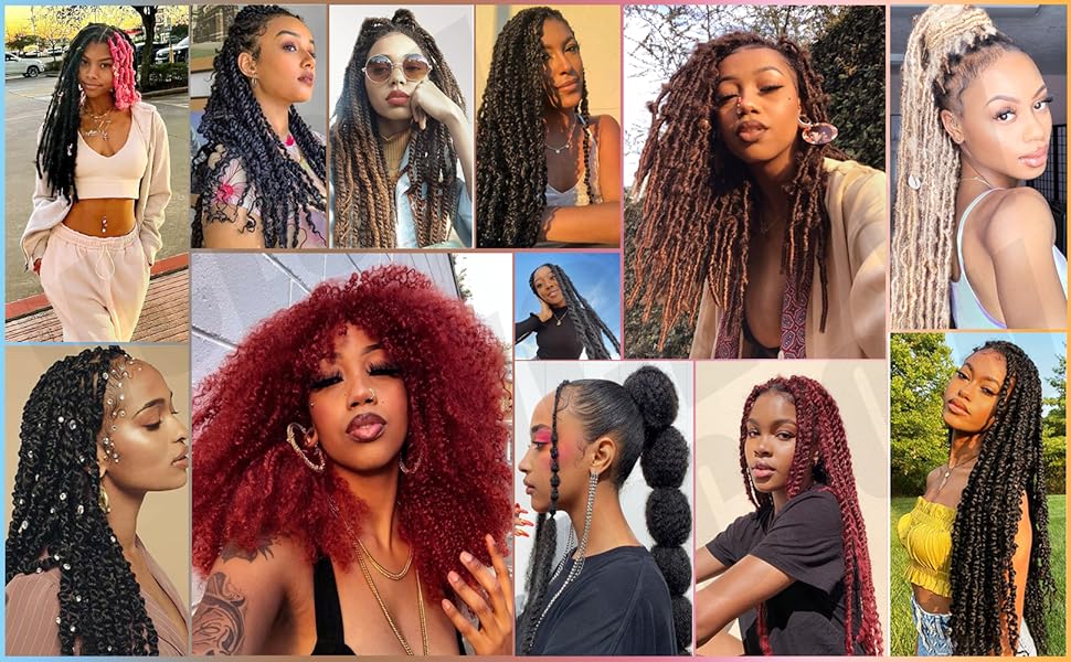 THE WELL KEPT 24 inch Grey ngy Afro Twist Hair 3 packs Pre-Separated Kinky Marley Twist Braiding Hair Soft Pre-fluffed Synthetic Crochet Hair Extensions for Butterfly Locs ng Twist Passion Twists