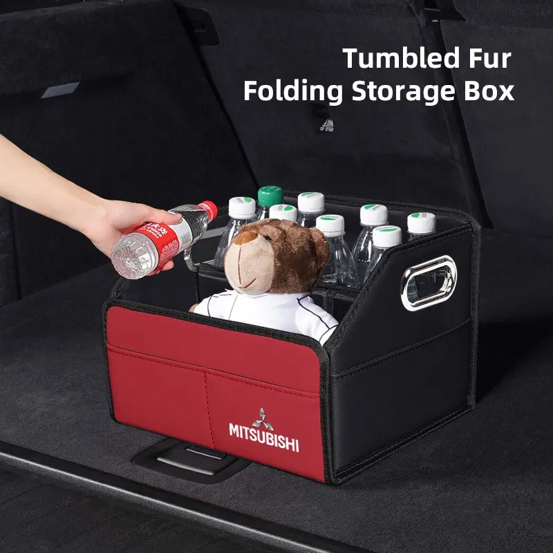 Car High-capacity Car Storage Box Organizing Bag Trunk Tool Case Auto Accessories For Mitsubishi Eclipse Cross ASX Xforce Granois Outlander L200 Xpander Mirage Pajero Rallillart LancerEX LancerEvo