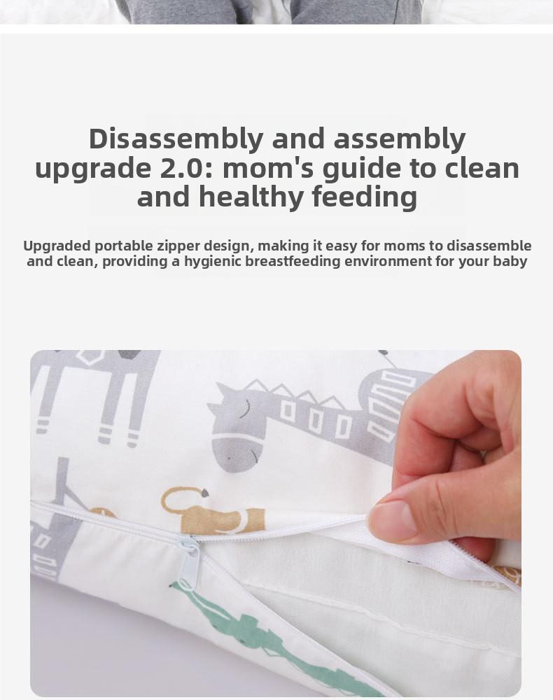 Washable nursing pillow |     Provides comfortable support for mother and baby