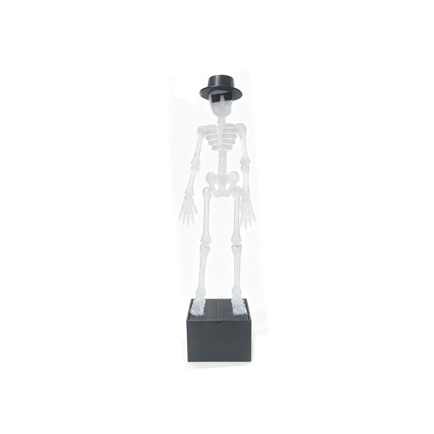 No Power Automatic Dancing Skull Aquarium Ornament, Movable Creative Dancing Skeleton Fish Tank Landscape Decor, Underwater Swing Skull Figurine Aquarium Decoration