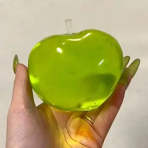 Green Apple Squeeze Toys Stress Relief Vent Fidget Toys Plasticity Squeeze Toy Relaxing Gift for Friends