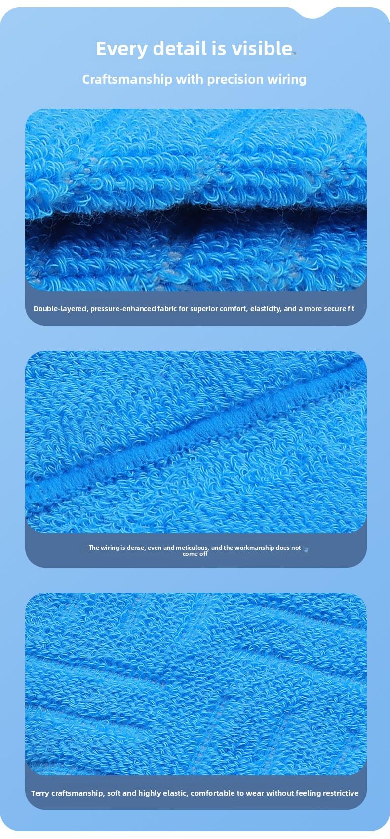 Cotton Wipe Sweat Ribbed Sports Bracer High Elastic Breathable Sweat Absorbing Basketball Running Badminton Fitness Wrist Guard