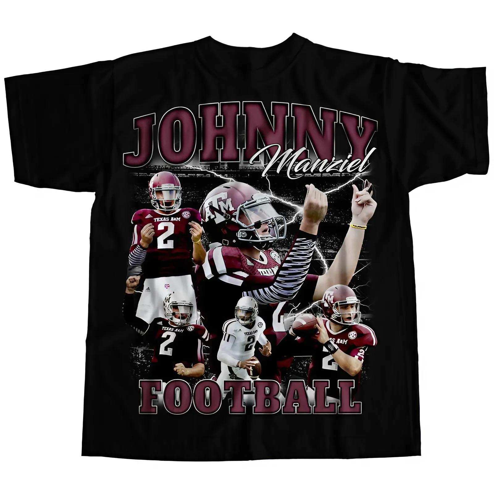 Johnny Manziel Football Shirt, Vintage 90s Graphic Style Johnny Manziel Tshirt, Football Shirt, Sport T-shirt, Gift For Fans.