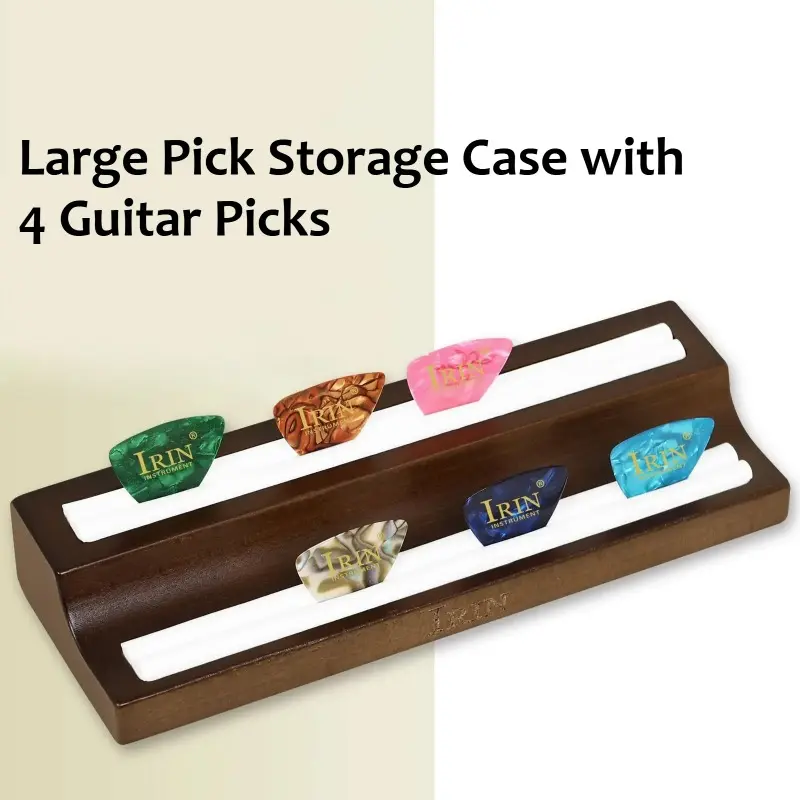 Guitar Accessories, Large Portable Pick Storage Box, Four-piece Pick Combination Set, Affordable and Practical All-in-one Storage and Playing Set.