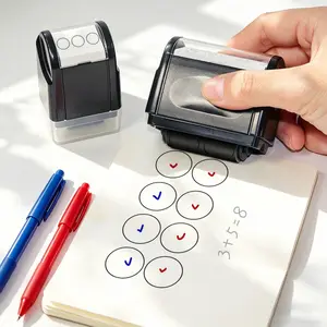 Medium/large Round Circle Roller Stamp, Compare Basic Fractions, Multi-Purpose Teaching Aid, Math Learning Tool for Teachers and Parents