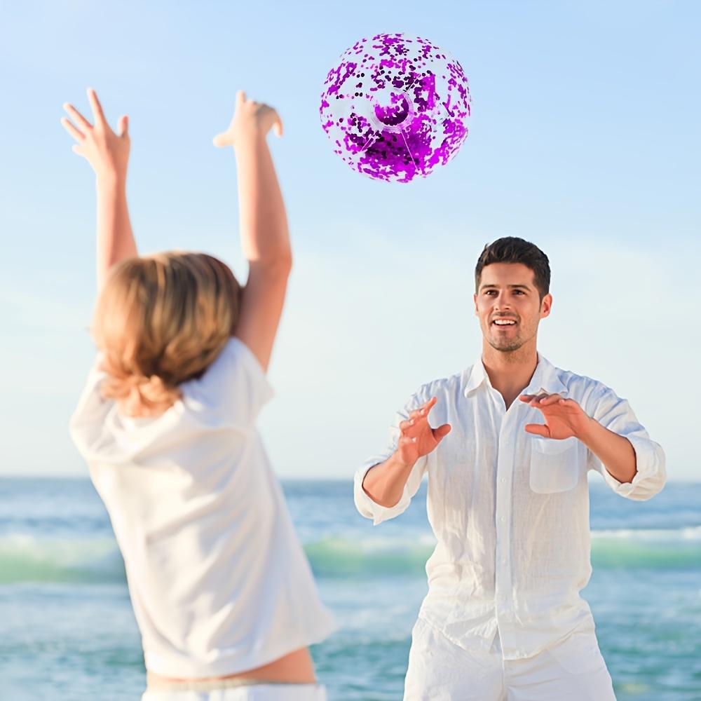 Inflatable beach balls, pool party water sports, swimming accessories.