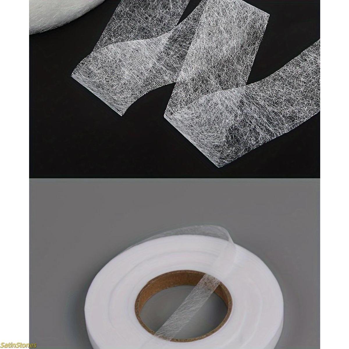 2559-inch Double-sided Adhesive-backed Lining | Hot-melt Nonwoven Ironing Bonding Fabric — Suitable for altering garments, trouser hems, and short edges of fabric.