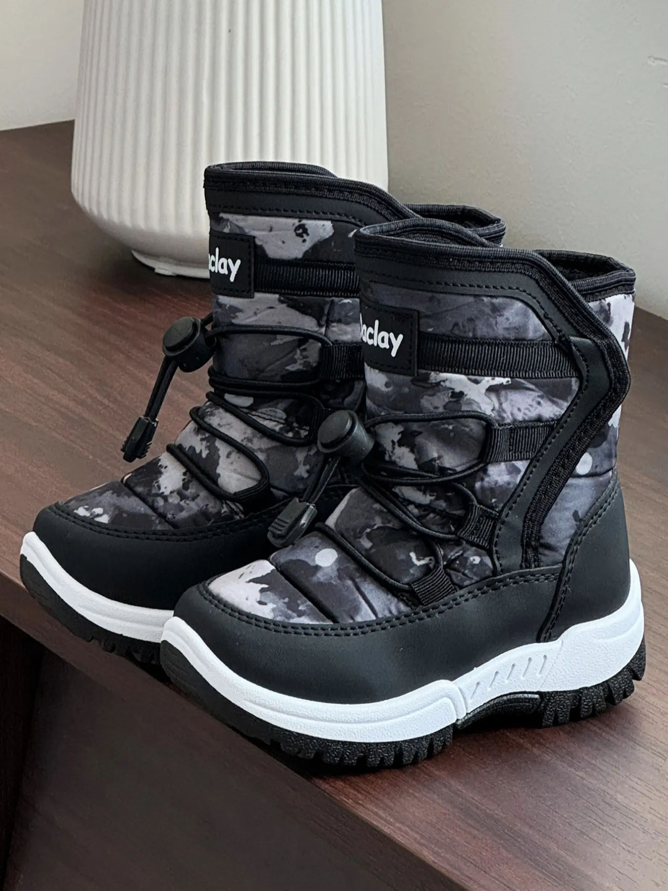 Boys' Snow Boots Youth Snow Boots Outdoor Shoes Fashionable Kids Footwear, Girls' Winter Boots, Unisex Snowshoes for Cold Weather