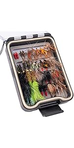 12 pcs Fly Fishing Popper Flies, Fly Popper Lures Bass Panfish Bluegill Crappie Popping Bug Sunfish Trout Salmon Poppers Flys Kit for Flys Fishing