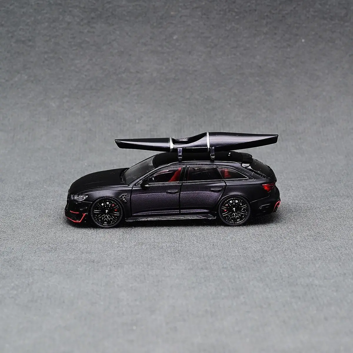 CM 1/64  Model Car Plastic Roof Accessories Toys Travel off-road Series with 1:64 Scale Bicycle, Kayak Model Kit (Without Cars)