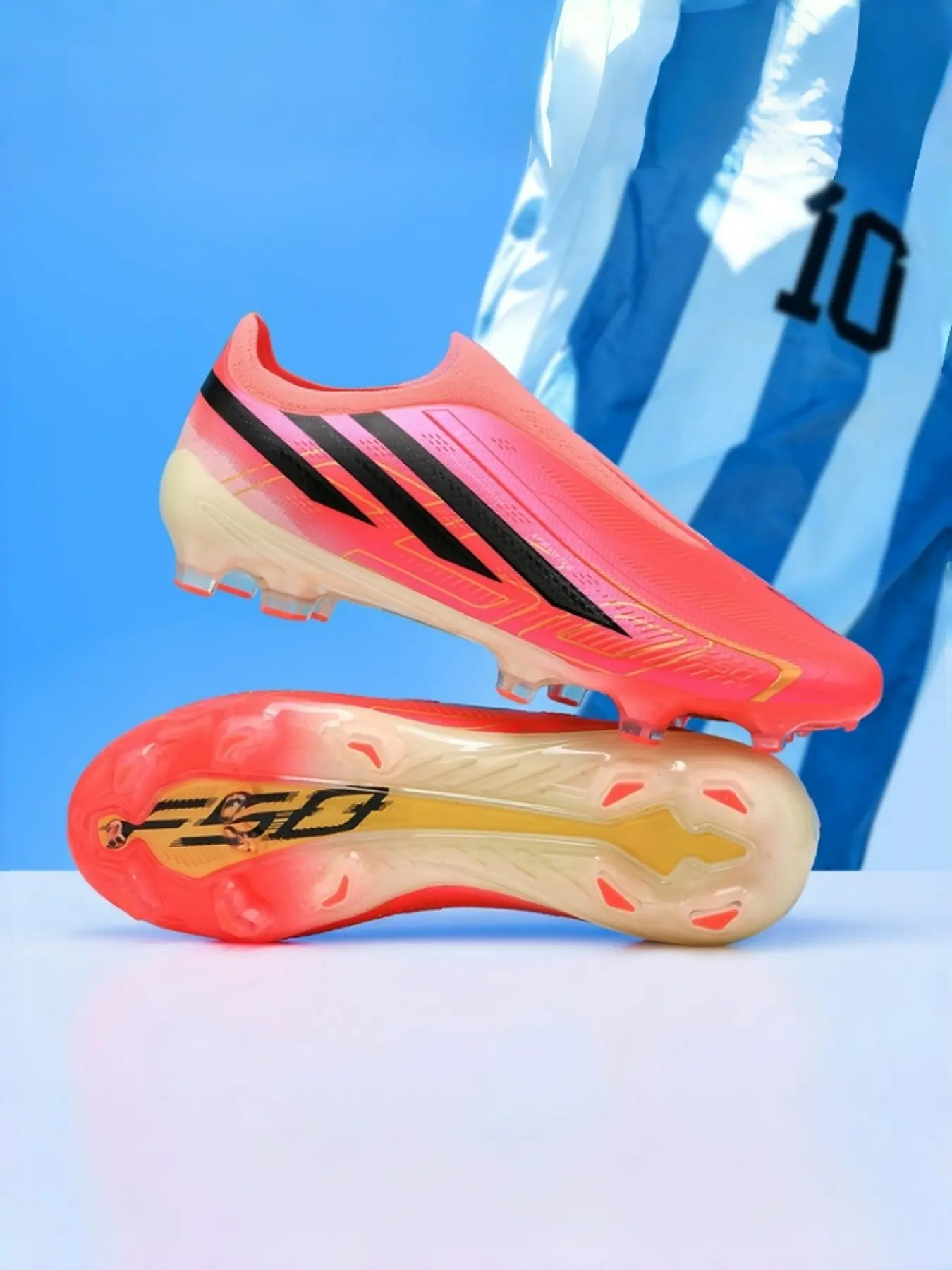 High-Quality Unisex Soccer Shoes, Indoor Outdoor Use, Lightweight High-Performance, Long Studs, Anti-Slip, Durable, Super Grip, Fashionable