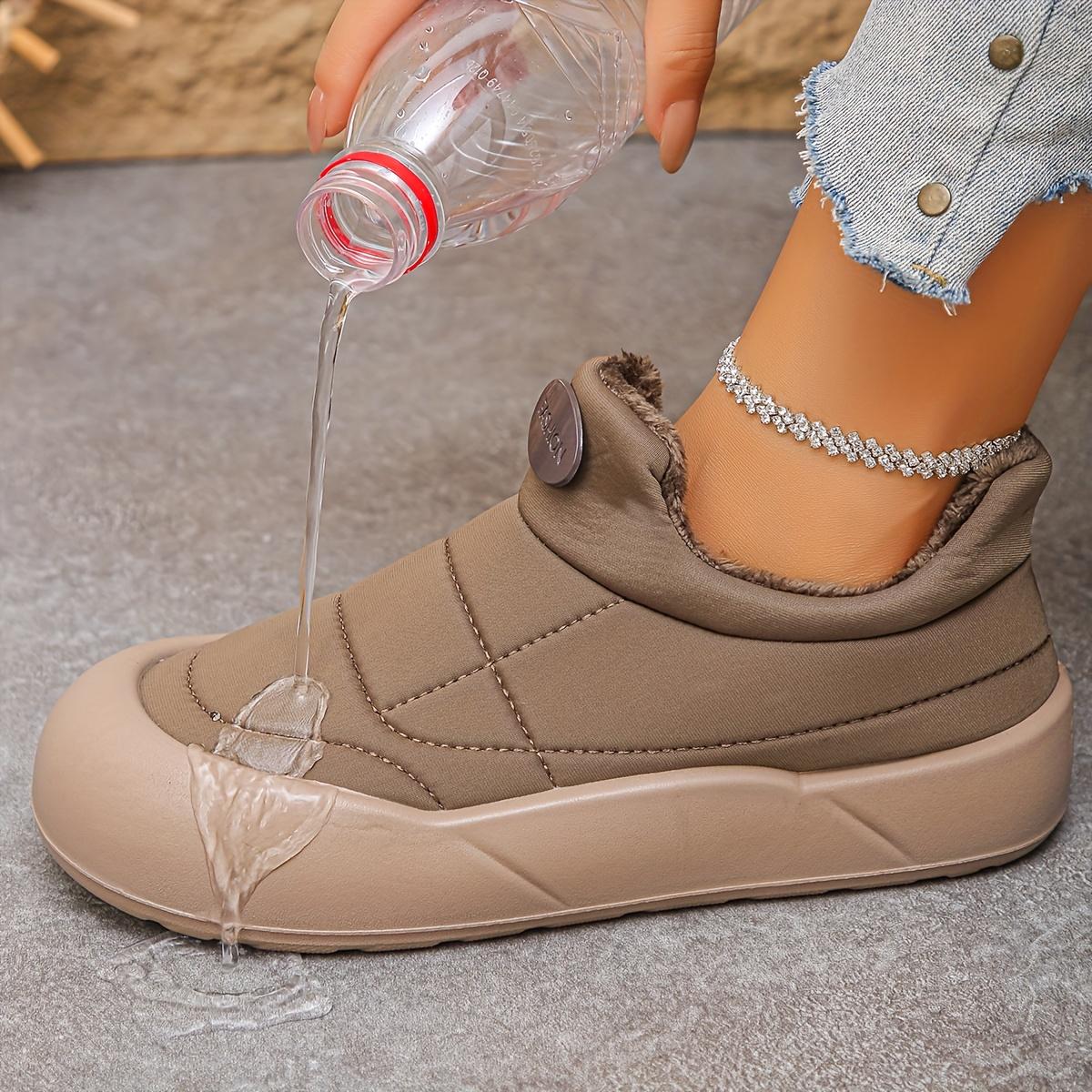 Women Winter Snow Boots Women's Fleece Lined Ankle Boots Thick Rubber Sole Non Slip Warm Casual Low Heel Round Toe All Season Footwear