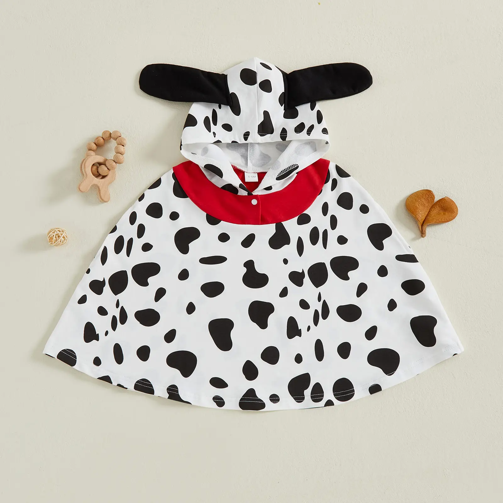 Toddler Baby Dot Dog Cloak Cute Halloween Hooded Costume for Poncho Fancy Party Cosplay