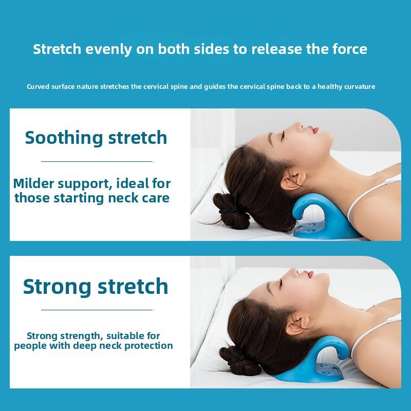 Magnetic Therapy Cervical Spine Massage Pillow, Gravity Acupressure C-Shaped Neck Traction Pillow for Shoulder & Neck Relief muscle