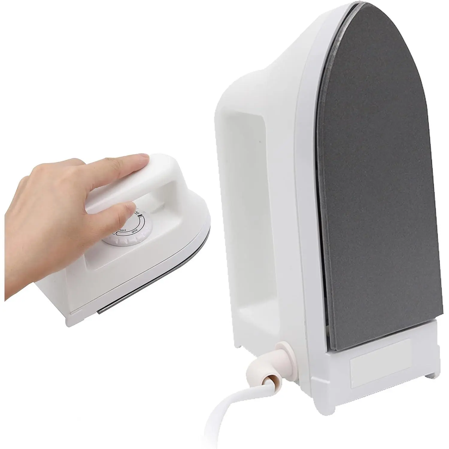 Compact Synthetic Mini Heat Press Machine - 6.6"x2.67"x3.85" Craft Iron for Beads, DIY Vinyl Heat Transfer on Shirts, Bags, Small and Narrow Areas