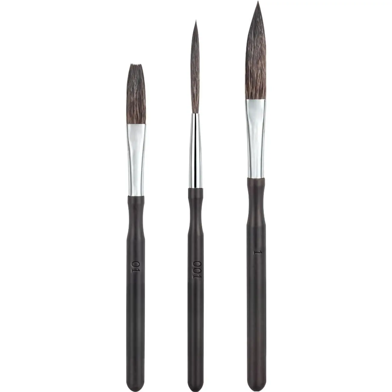 Starter Pinstriping Brush Kit,  Striping Brushes, Long Liner Brush,Script Liner Brush,Sword Brush, Scroll Brushes, Professional Art Paintbrushes  Brushes(3pcs)