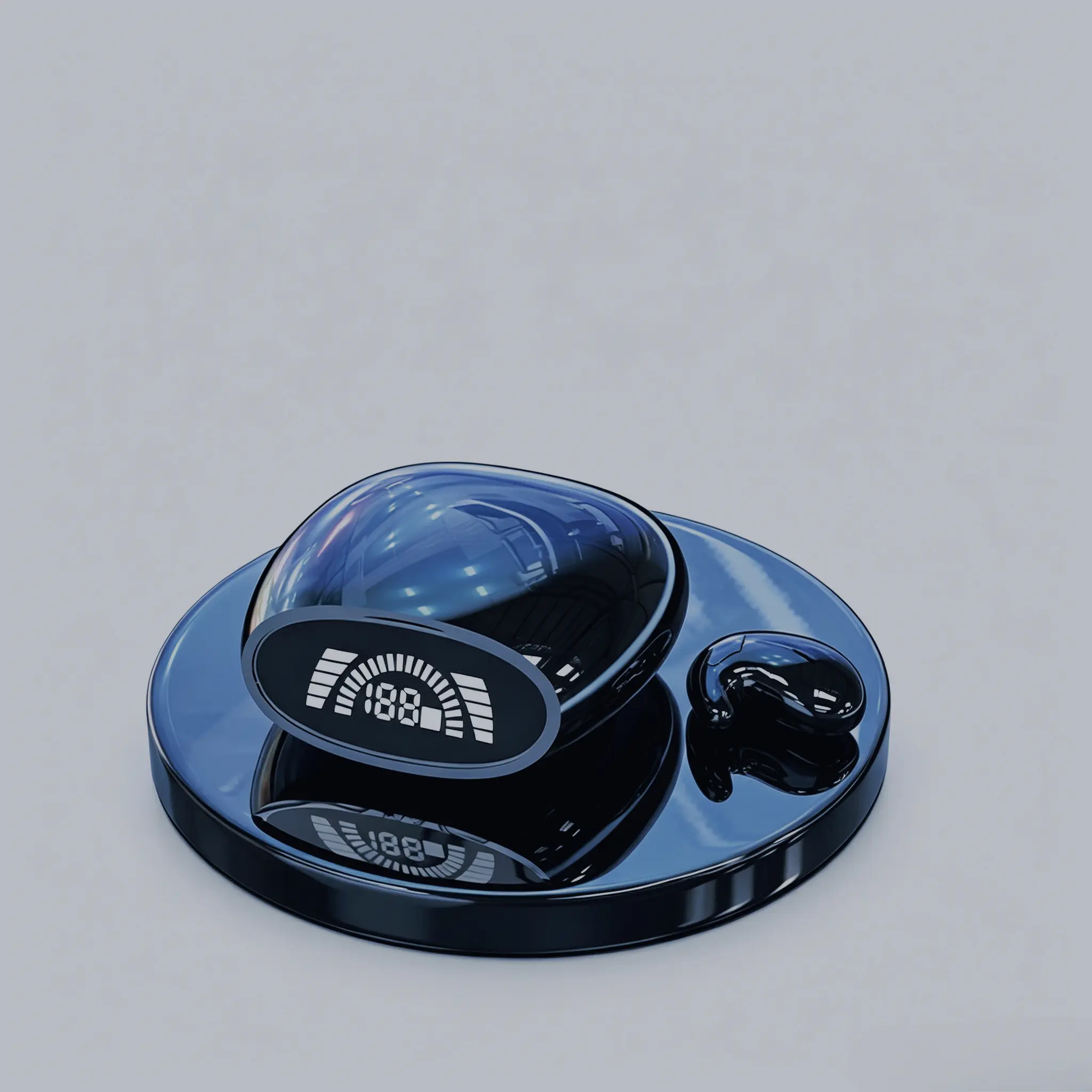 Ultra-Thin Invisible TWS Bluetooth Earbuds - Audio Portable Wearable Wireless Headphones for Small Ears, Lightweight Ergonomic Fit, Side Sleep-Friendly Cloud-Soft Comfort, Built-in Mic, Charging & Connection Support, Android Electronic Device Compatible,