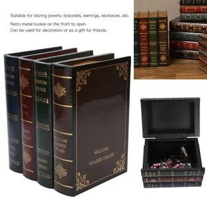 Book Shaped Box Home Decoration Props Office Bookcase Ornaments Jewelry Storage Case