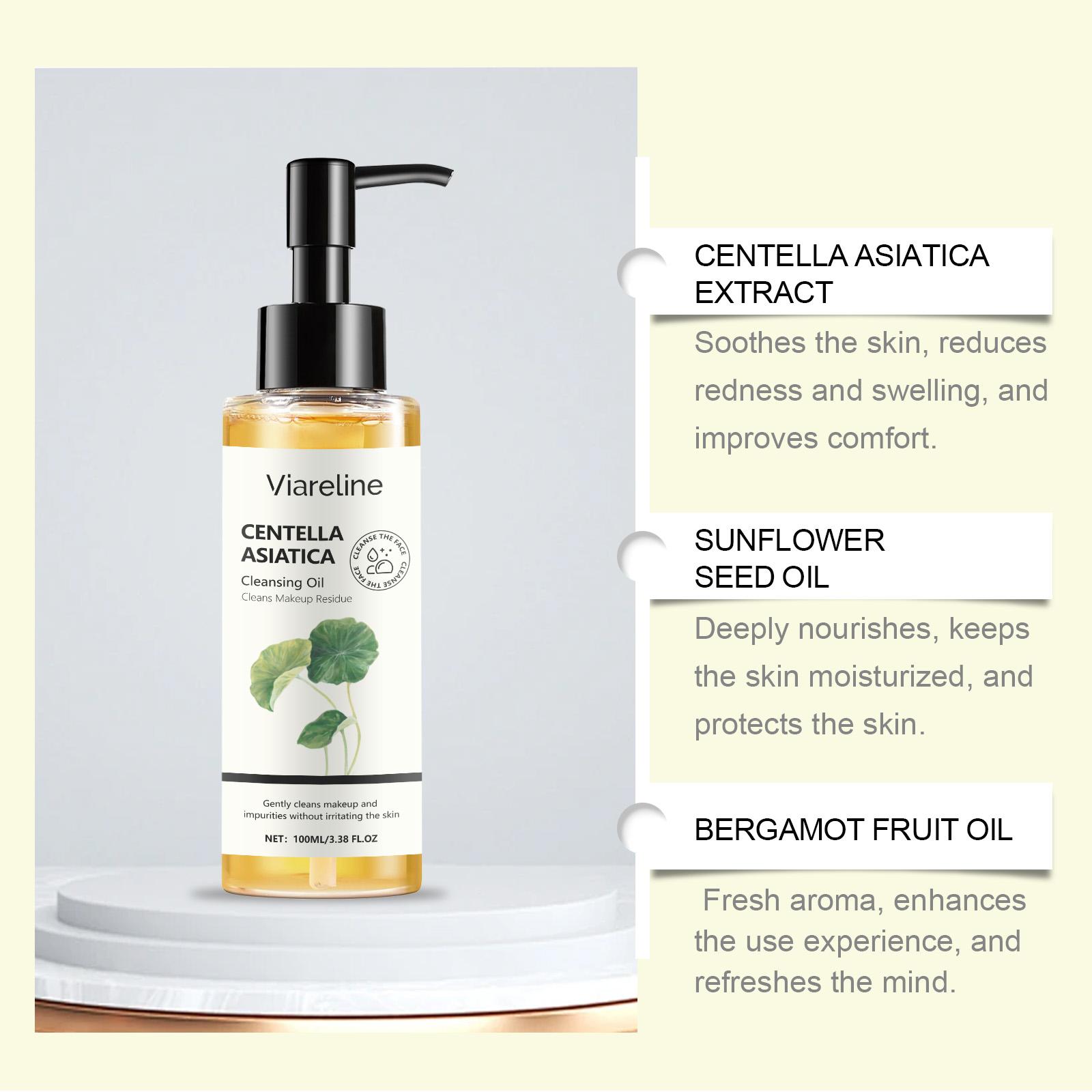 Centella Asiatica Cleansing Oil: Gentle Makeup Remover for Sensitive Skin |   100ml Natural Skincare