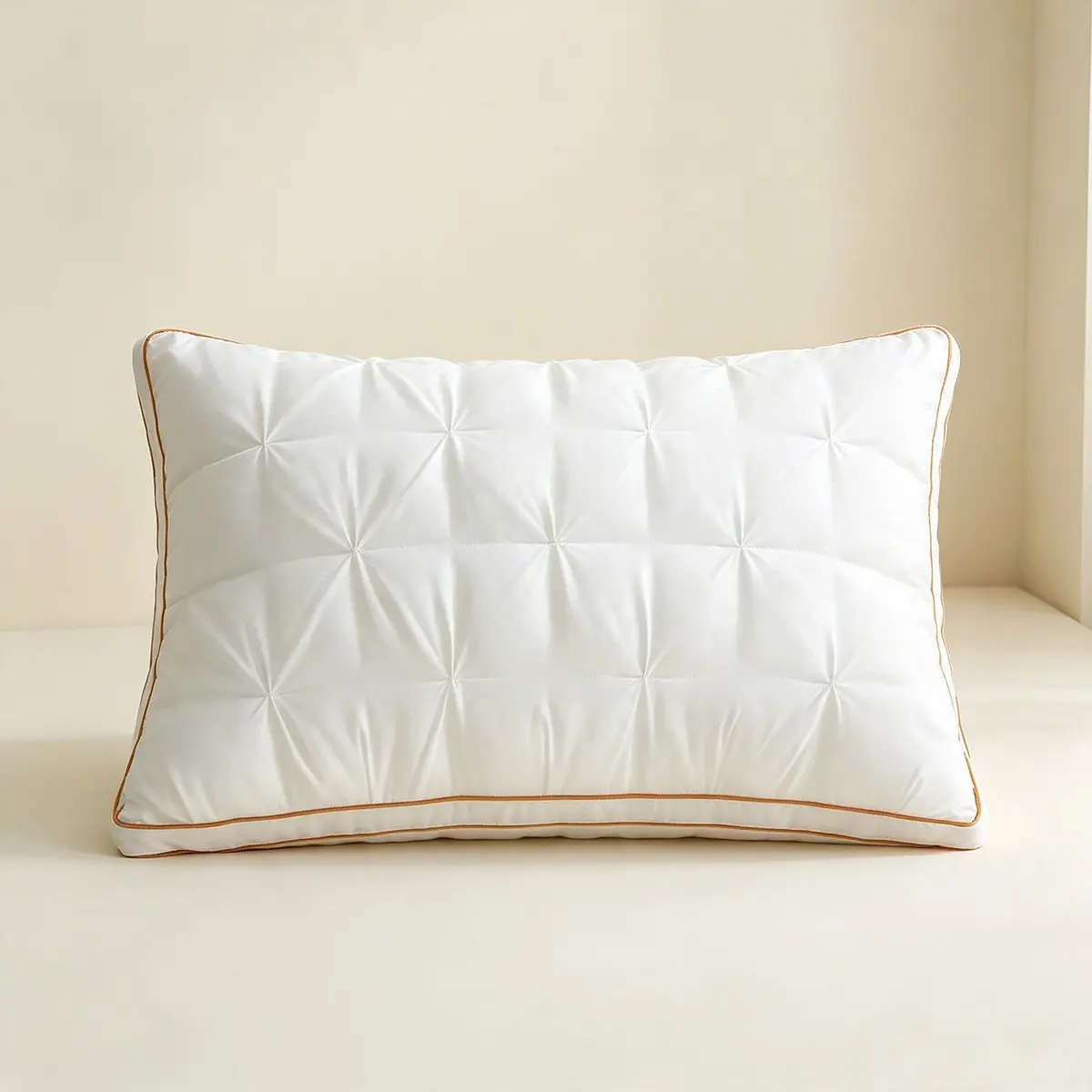 1 pc Queen Size Luxurious Hotel Pillow, Deep Sleep Neck Support, Non-Collapse Pillow Core for All Seasons, 100% Polyester Filling, Suitable for Side, Back,Stomach Sleepers