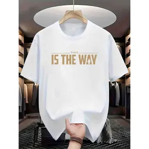 180gUtopia Sport This Is The Way Spring and Summer Men's Short-sleeved T-shirts Printed Tops Summer T-shirts