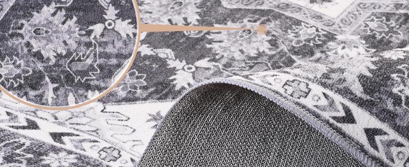 [Black Friday] 6x9 Machine Washable Vintage Design Area Rugs for Living Room,  Floral Collection Traditional Bedroom Rug, Low Pile Cute Kids Room Print Carpet, No Slip Office Kitchen Home Decor, Red,Black,Blue,Green,Purple,Gold,Brown,4x6,5x8,6x9 Feet