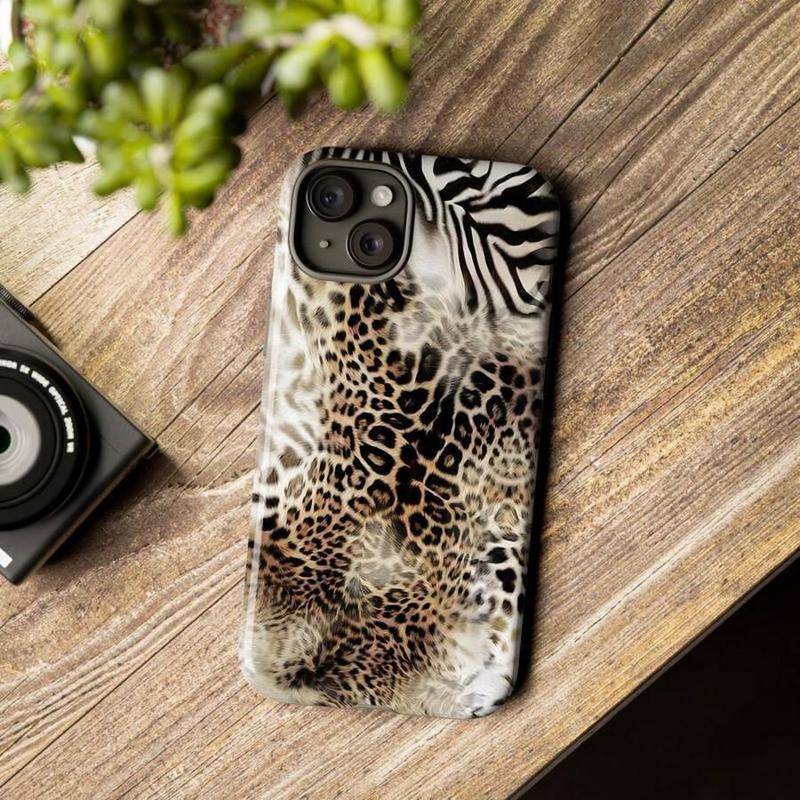 Animal Print Cheetah Zebra Tiger Phone Case Retro Design, Aesthetic Phone Cover suitable For IPhone 16 Pro Max