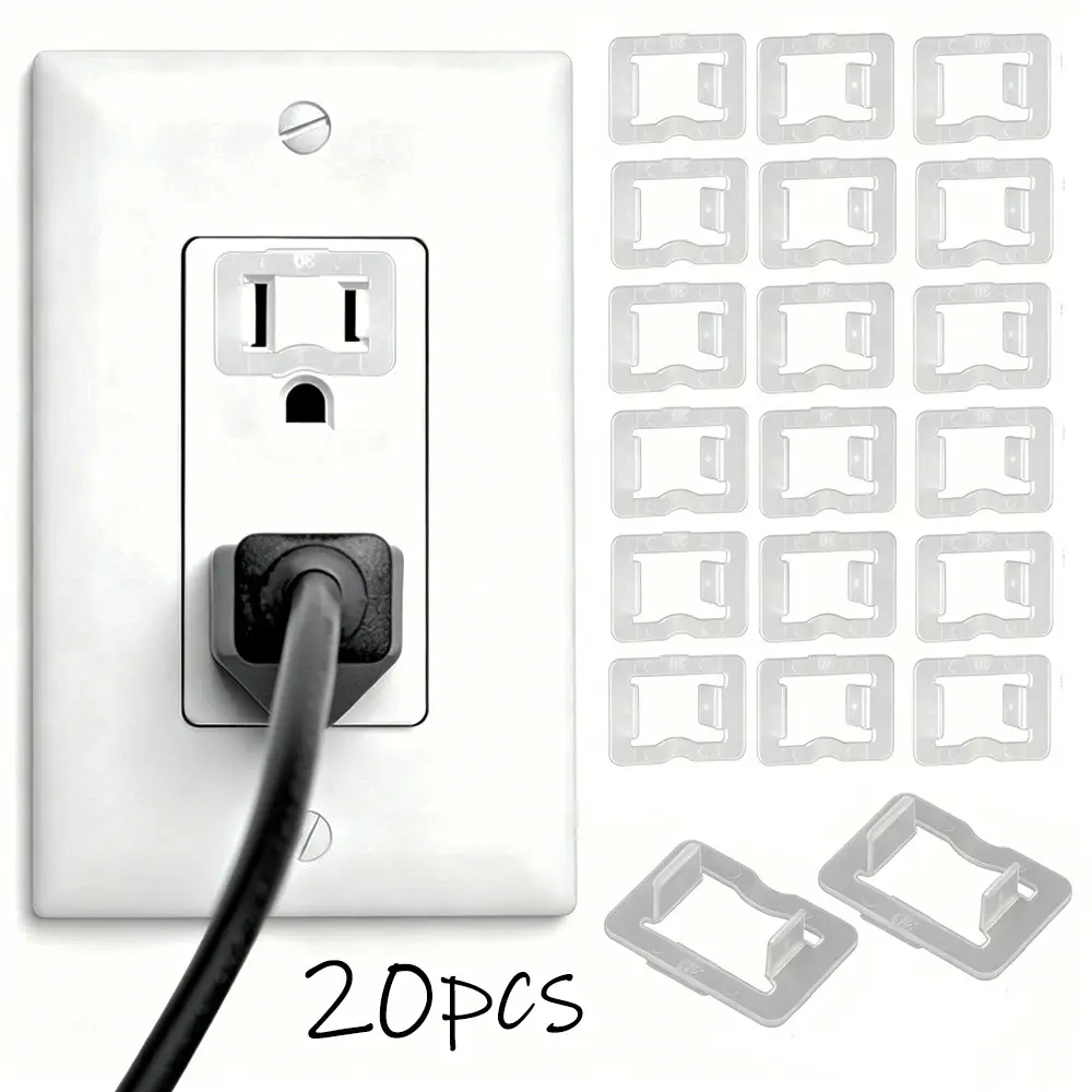 20 Pcs Receptacle Stabilizer Accessories, Universal Socket Tightener Inserts, Household Improvement Hardware for Loose Wall Outlet Connection Fixing