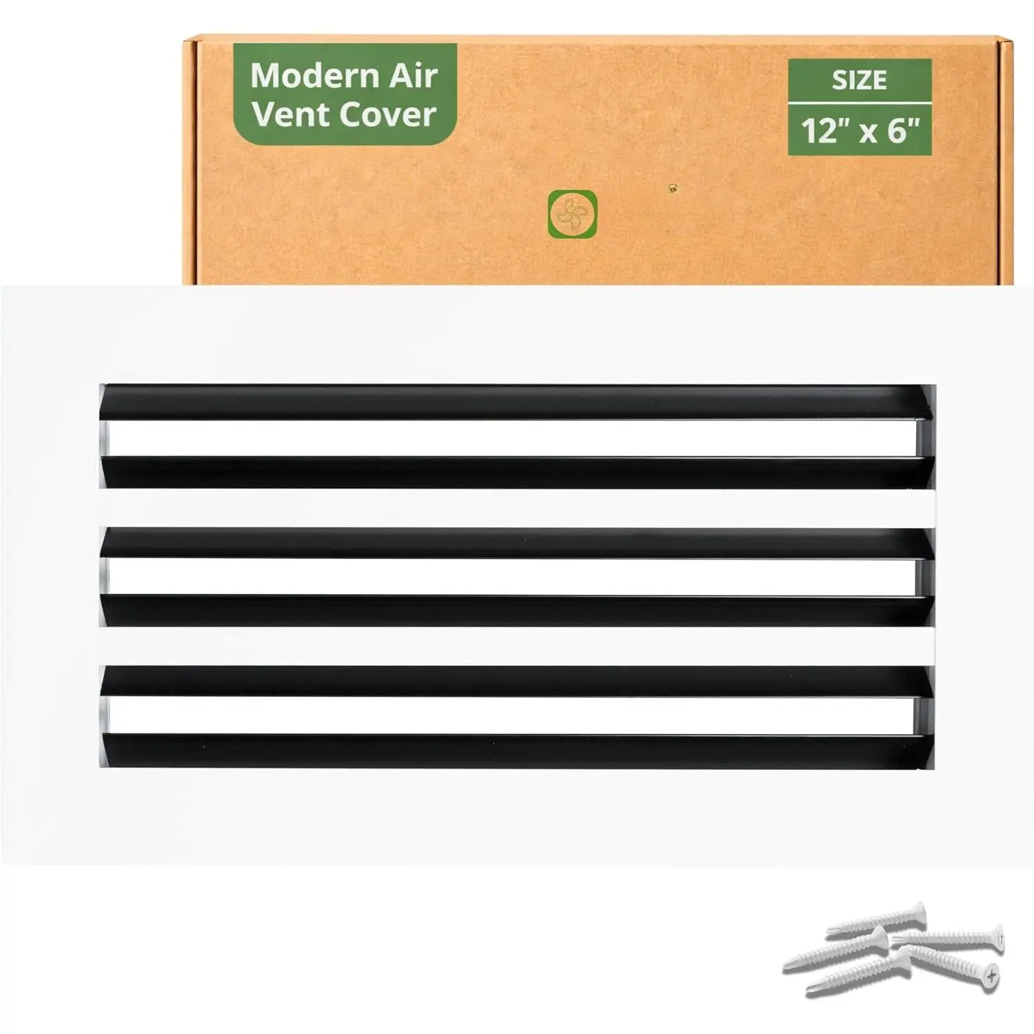 Modern Air  Cover 12x6 (Duct Opening) – Slim Design  Linear Slot Diffuser, Adjustable Airflow, Decorative HVAC Register for Wall & Ceiling
