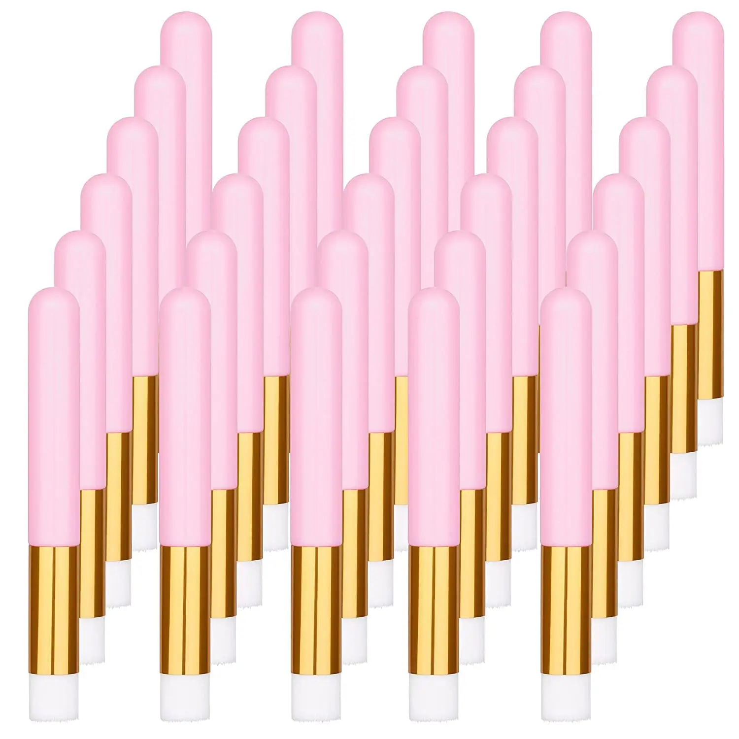 30PCS Lash Shampoo Brushes, Nose Pore Deep Cleaning Brush, Peel off Blackhead Remover Brush Tool, Lash Cleanser Brushes Eyelash Extensions Blackhead Brush Washing Brush, Nose Cleaning Washing Brush