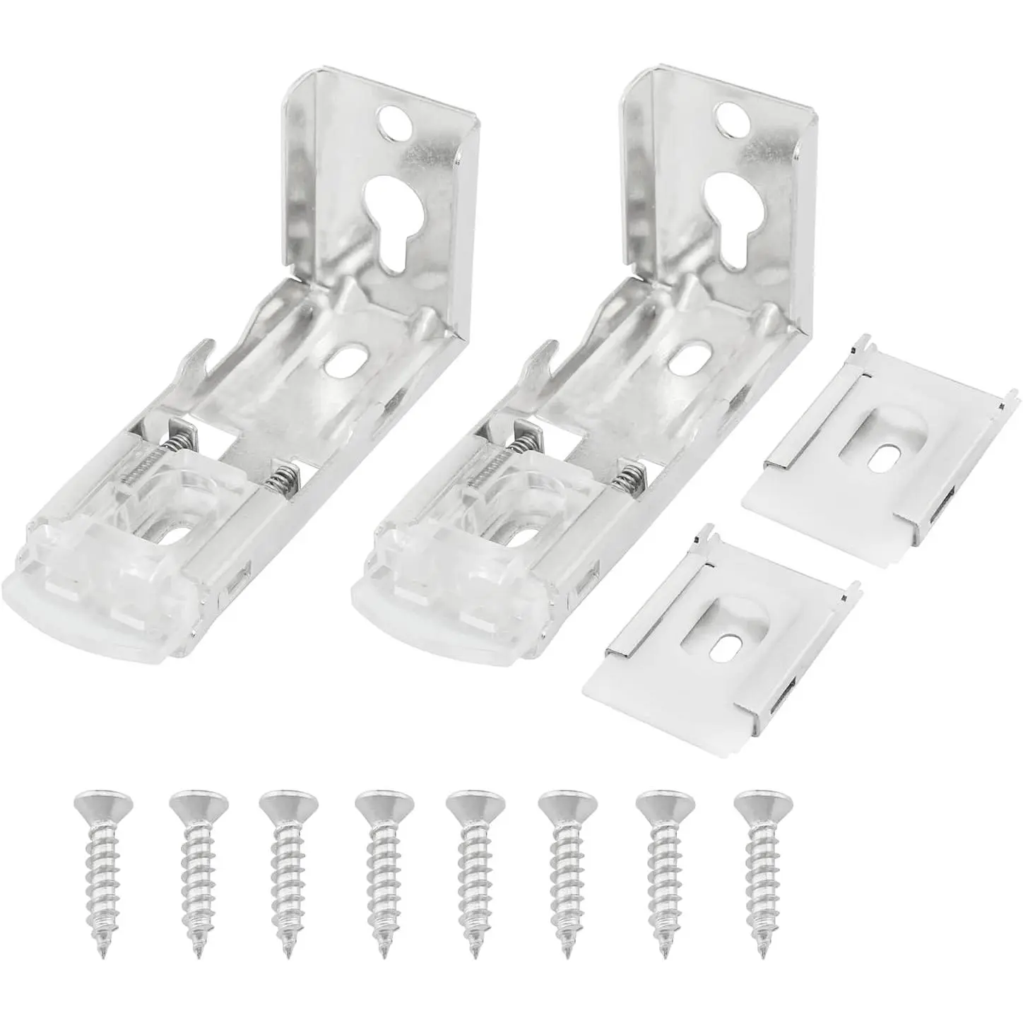 Mountings Brackets for Vertical Blinds  2Sets  Mount Hardware Installation Accessories for Inside and Outside  Roller Window Blinds, L-Shaped Metal Blinds Bracket for Track 4.5cm