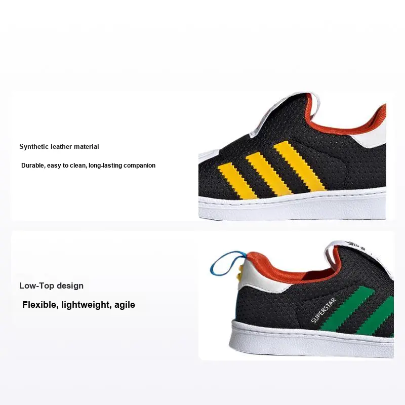 LEGO x adidas Superstar 360 Infant 'Black Green' FX4924