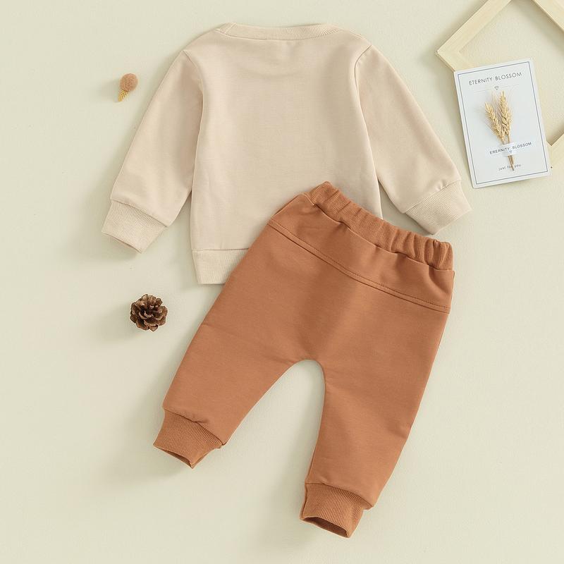 Toddler Baby Girl Boy Aunties Bestie Clothes Long Sleeve Letter Print T-Shirt with Elastic Waist Pants Set Outfit Toddler Baby Girl Boy Aunties Bestie Clothes Long Sleeve Letter Print T-Shirt with Elastic Waist Pants Set Outfit