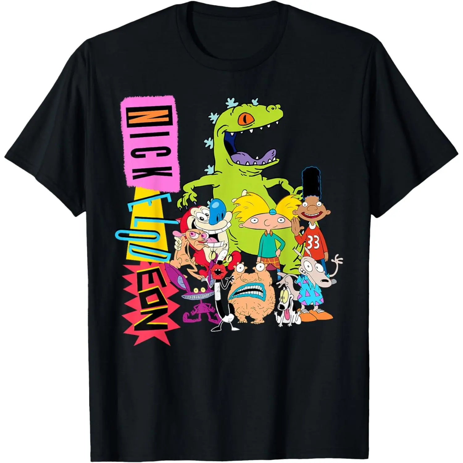 Nickelodeon Throwback Retro Character T-Shirt T-Shirt,soda,unisex,graphic,tee casual crewneck,,cotton,funny,comfortable