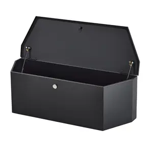 Trailer Tongue Box 36" x 12" x 12" Trailer Tongue Tool Box Storage Organizer with Lock & Keys, Utility Tool Chest for Pickup Truck Bed, RV, SUV, Black