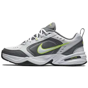 Nike Air Monarch 4 Cool Grey Mesh and Leather Casual Sneakers for Men and Women Verifiable, with credentials and supporting global authentication