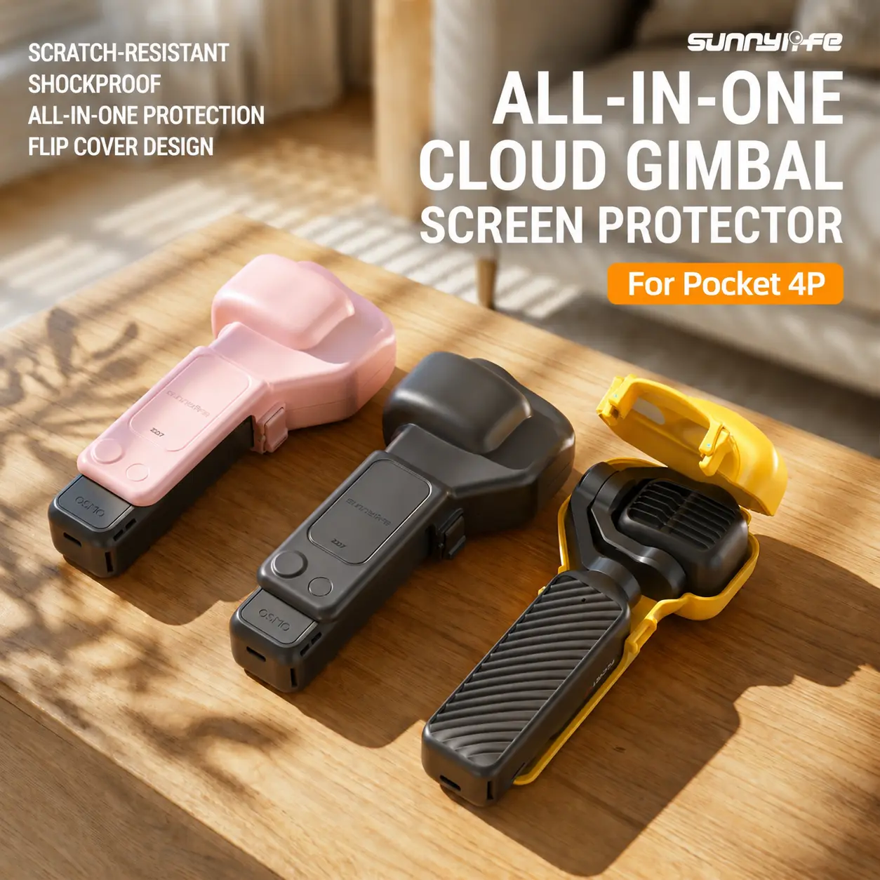 Pocket 4P Gimbal Protective Case - Lens and Screen Cover for Pocket 4P Action Camera Accessories