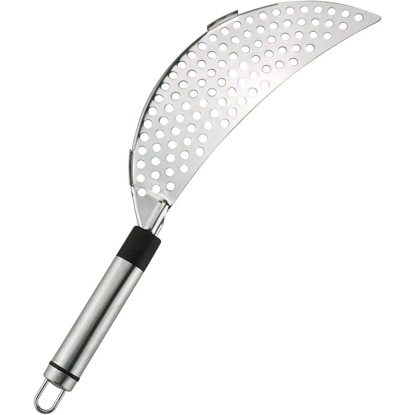 Crescent Pot Strainer Stainless Steel  Pasta Strainer Insert Drainer with Handheld for Different Pot Pan Kitchen Tool