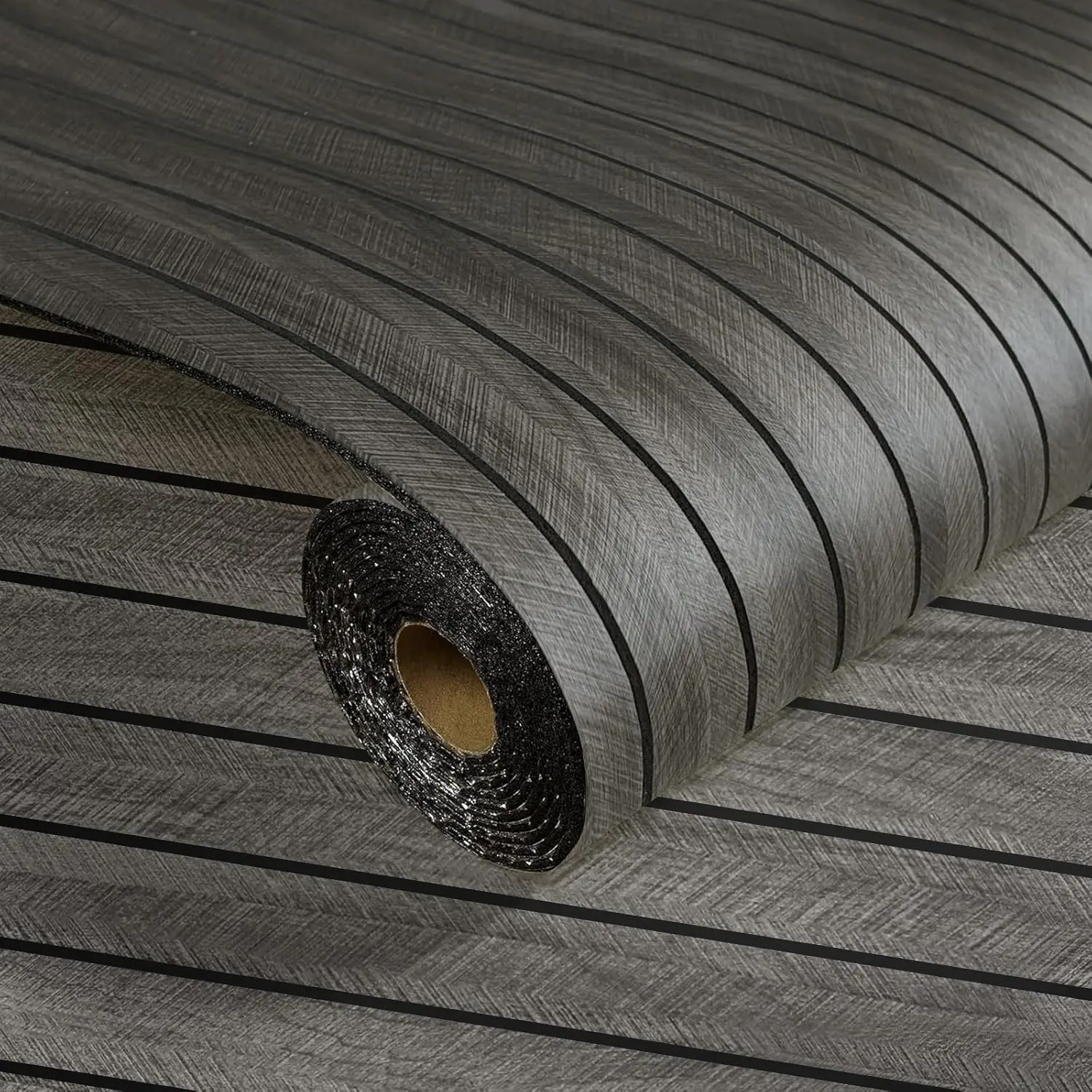 Peel and Stick Slat Wall Panels 23.62" x 110.24" Self-Adhesive PVC Wood Grain Wallpaper Panel 3D Thick Faux Soundproof Backsplash Accent Wall Tile for Walls Furniture