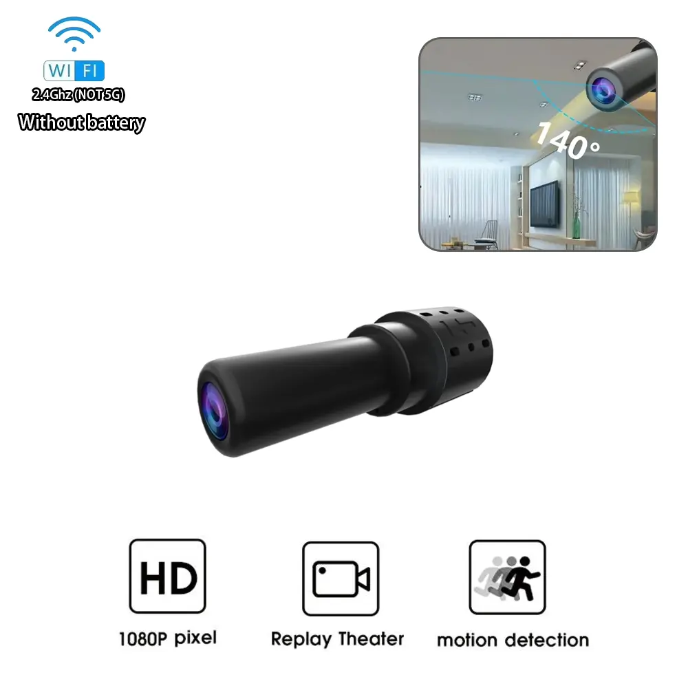 Mini WiFi Camera Smart Infrared 1080P HD Night Vision Function Supports Motion Sensing and Multi Use
