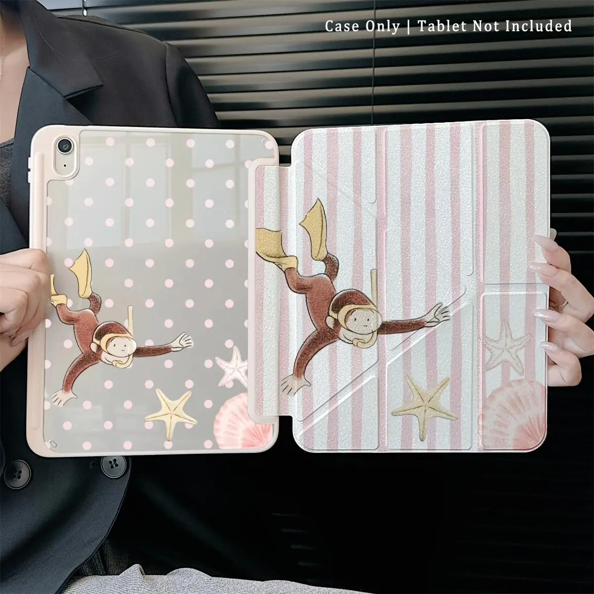 Protective Folio Tablet Cases with Pen Holder, iPad Accessories, compatible with Pro11/10th/Air 2/iPad (8th Gen)/iPad Air 4/5/iPad Pro 11/iPad 10th Gen 10.9-inch 2022/iPad Air 13(M3 2025)/iPad Air 11