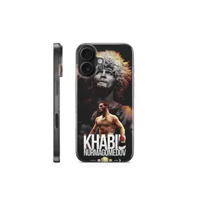 Khabib Nurmagomedov UFC Cover MMA Two-In-One Phone Case Durable And Trendy Protection For iPhone17 16, 15, 14, 13, 12 Plus, Pro, Max, and Samsung S26-22 Perfect Birthday Gift for Friends