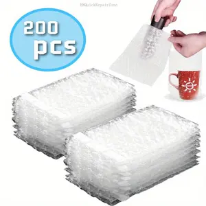 200 Pack Bubble Pouches Cushioning Packaging Bags, Thickening Shockproof Foam Bags for Moving, Pack Gifts, Shipping and StorageH8QuickRepairZone