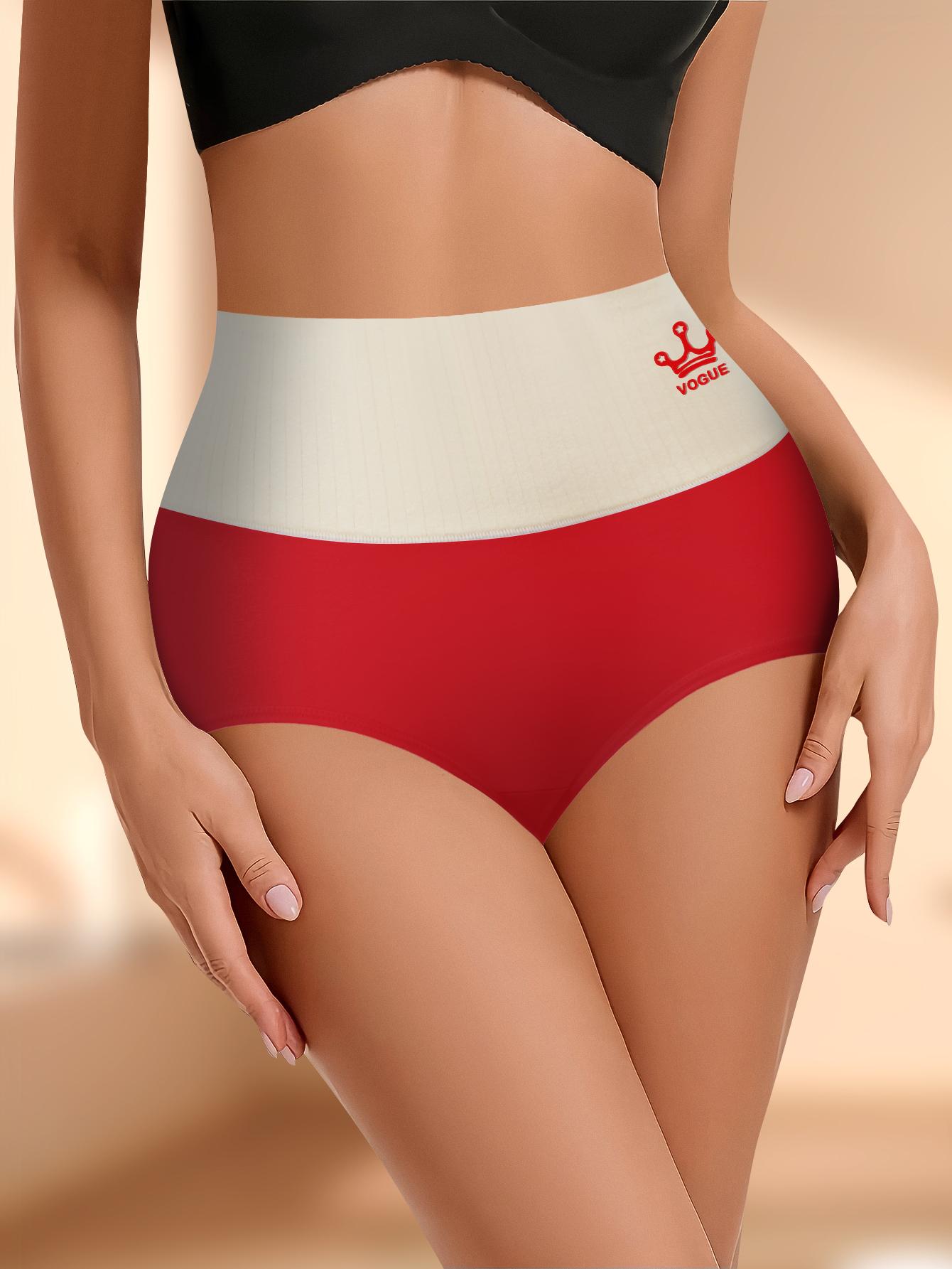 QUASTI 7-Piece High Waisted Cotton Women's Underwear, Featuring Color Blocking Design, Daily Comfortable Skin Friendly Underwear, High Elasticity Anti Rolling And Hip Lifting Women's Underwear, Cute, Elegant & Fashionable Underwear, Minimalism, S-XXL QUASTI 7-Piece High Waisted Cotton Women's Underwear, Featuring Color Blocking Design, Daily Comfortable Skin Friendly Underwear, High Elasticity Anti Rolling And Hip Lifting Women's Underwear, Cute, Elegant & Fashionable Underwear, Minimalism, S-XXL