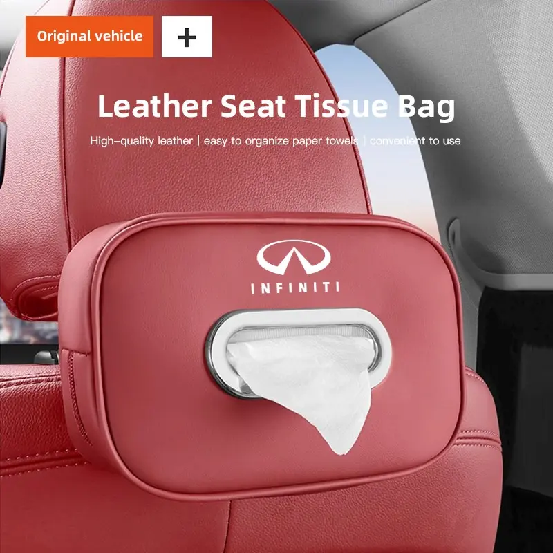 Car tissue box car interior paper drawer central control armrest box tissue storage box For Infiniti QX80 QX60 Q50 Q60 QX50 Q30 Q70 QX65 QX55 QX30 QX70 Q70L EX FX JX Car Tissue Holder