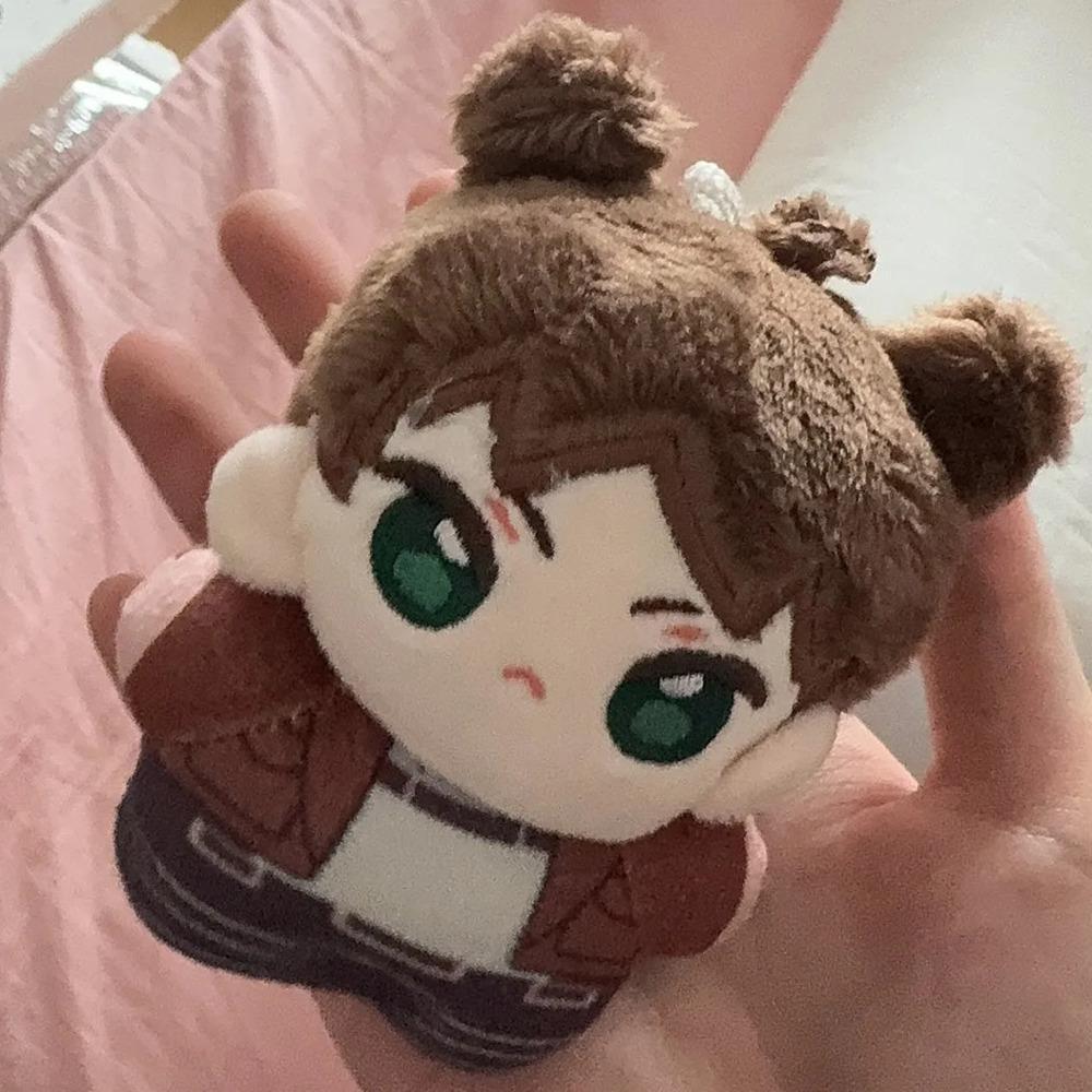 Attacks On Titan Plush Toy Keychain Attacks On Titan Levi Hanji Zoe Eren Doll Merch Accessories Stuffed Soft Toy Gift Blind Box
