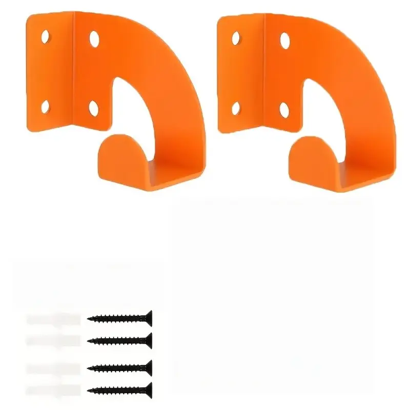 2-Pack Metal Chainsaw Wall Mount, Tool-Free Installation, Space-Saving Vertical Organizer, Compatible with Gas/electric Chainsaws