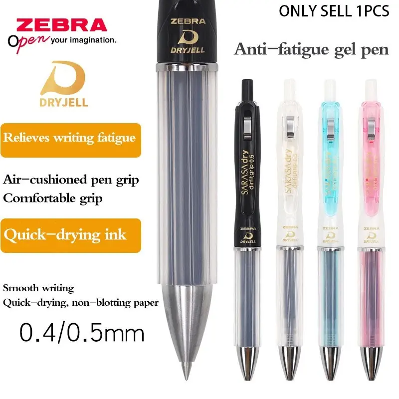 Zebra Airfit 0.5mm Adjustable Grip Smooth Writing Ballpoint Pen Jjz49, Comfort Writing Experience, Soft Touch Surface, Ideal for Daily Use, Writing Pens, 1pcs